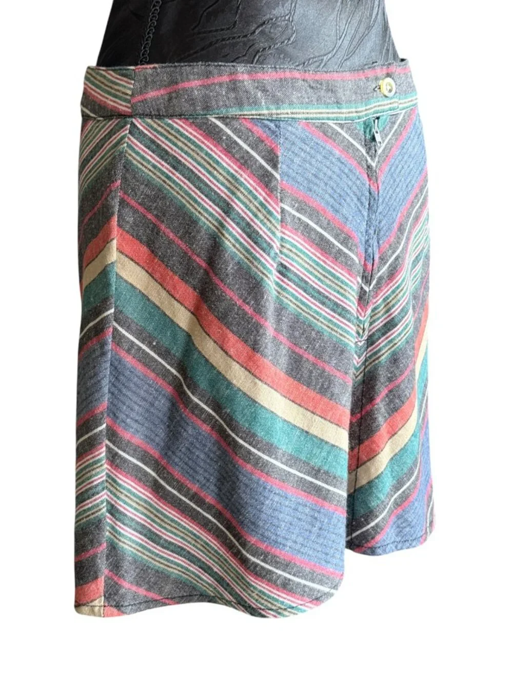 Free People Boho Tiered Cotton Midi Maxi Skirt Medium Multi-Color
